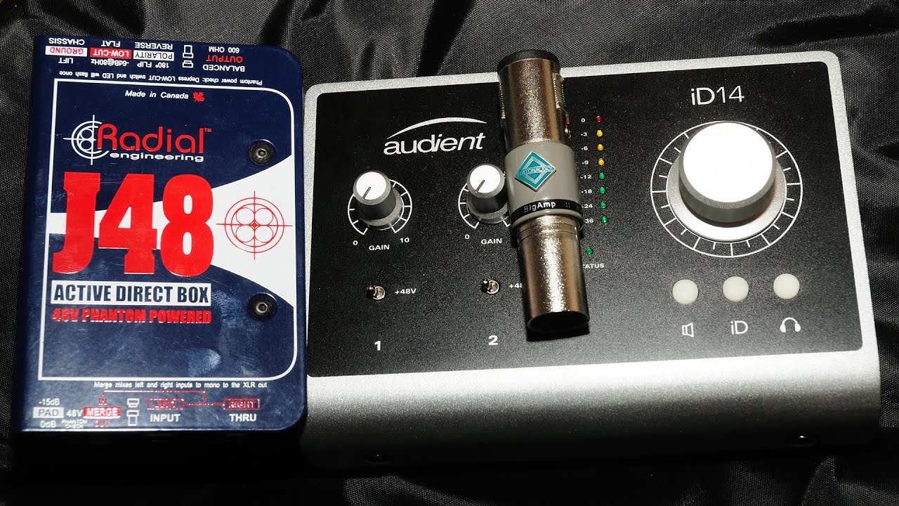 Audient iD14 Radial J48 Triton BigAmp Shoot Out Direct Injection