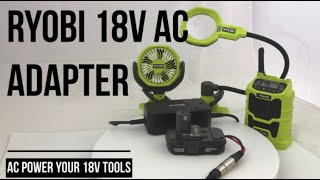 RYOBI 18V AC Adapter Hack