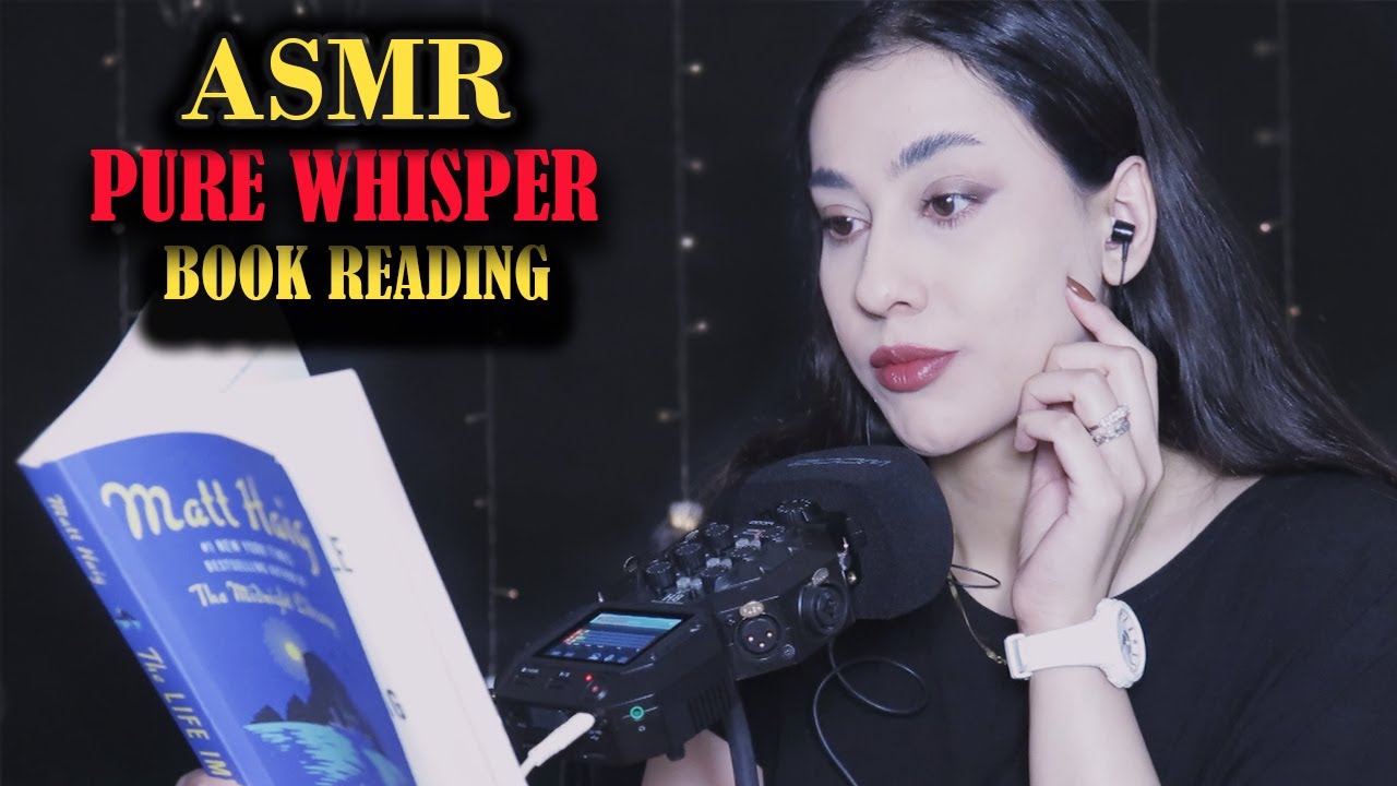 Book reading ASMR🎧 | pure whisper + semi-inaudible & gum chewing