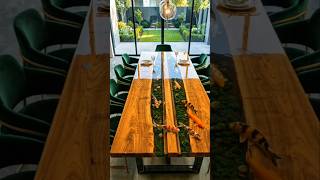INSANE Epoxy Resin Aquarium Table 😱 | Floating Koi Fish Dining Table Build (Satisfying Timelapse)"