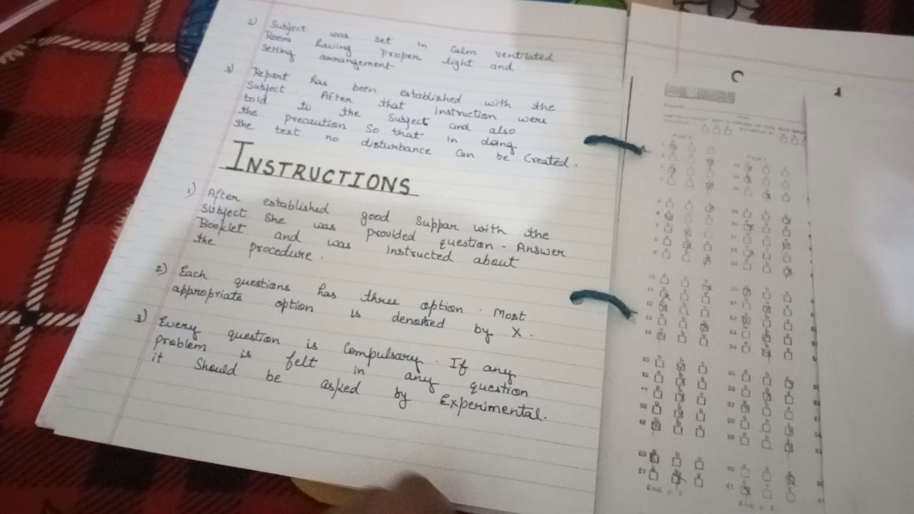 HSPQ FILE | High school personality questionnaire file in bed 1 semester