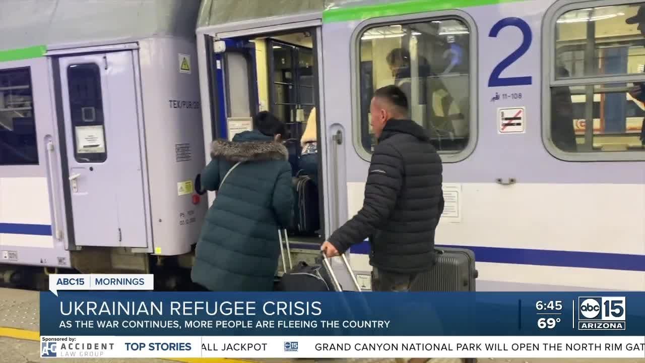 A look inside Warsaw Central Station, a hub for residents and refugees