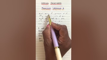 @ruth.shorthand - Write with me - Practice Lesson - 2 - Gregg Shorthand