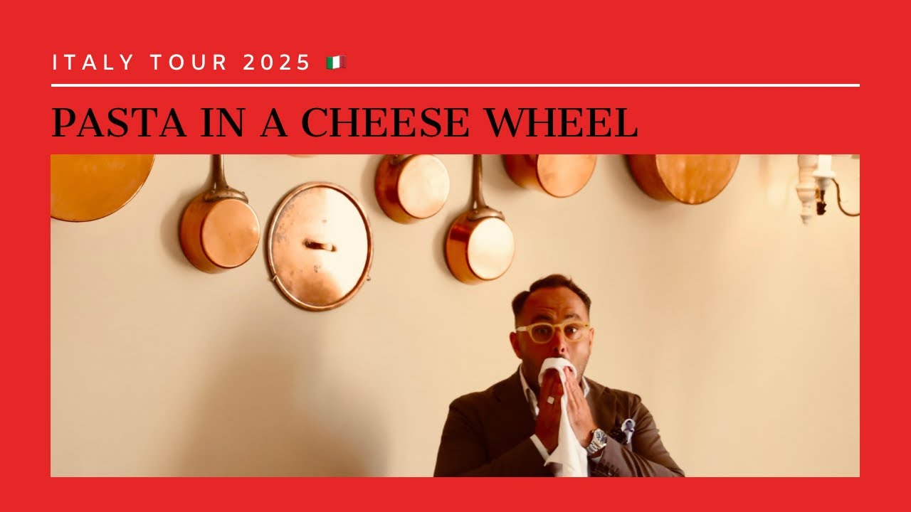 The best Italian Pasta in the Cheese Wheel - YouTube