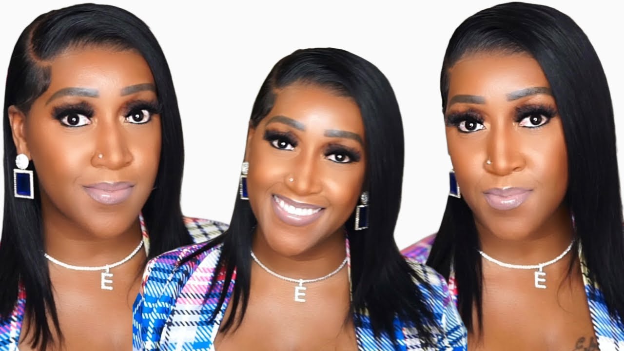 Perfect Spring - Summer Bob | 13x4 Human Hair Bob Lace Frontal Wig - @AMAZON