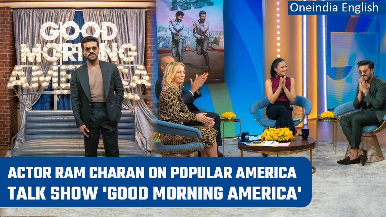 Ram Charan on Good Morning America, his father Chiranjeevi calls it a