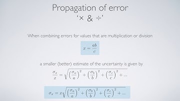 propogation of error - basic functions