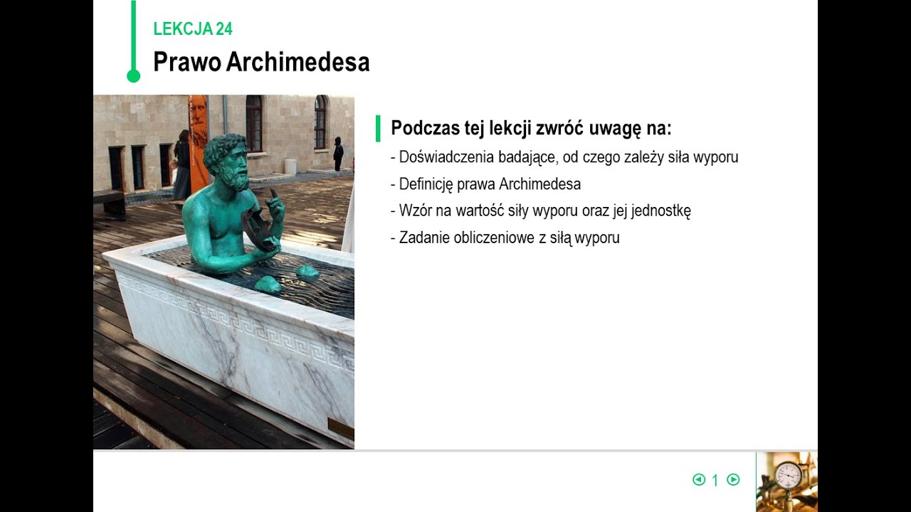 Fizyka - klasa 7 - Prawo Archimedesa - YouTube