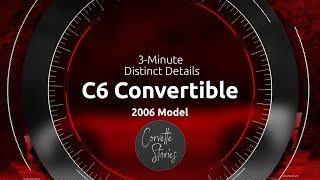 CORVETTE C6 CONVERTIBLE DISTINCT DETAILS