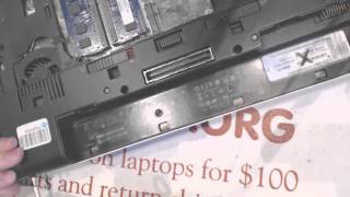 How to repair a broken HP 8560w Elitebook dc power jack socket input port  on laptop - YouTube
