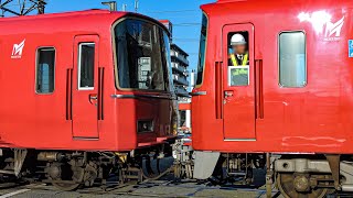 ［6R2+3R4異種連結］名鉄常滑線 6820F(ムド)+3530F 人身事故当該車両自走不能に伴う大江臨時推進救援回送