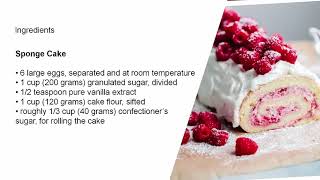 Royal Cakes Recipes   Recipe 2 (Raspberry Roll Cake)