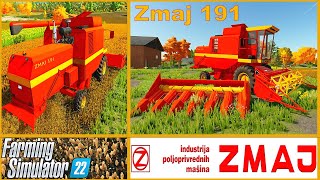 Farming Simulator 22 Mods in Action `| Zmaj 191 combine harvester