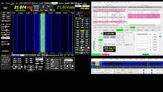 Amateur Radio Digital Mode FT-8 propagation check on 40m and later 15m using my homebrew LMR SDR 1.1