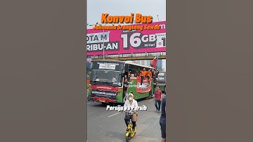 Konvoi bus Jakmania Srengseng Sawah Persija vs Persib #persija #persib #busmania  #shorts #short