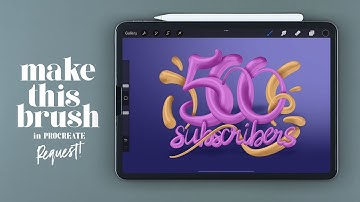 Create Round 3D Brush (Monoline & Taper) in PROCREATE