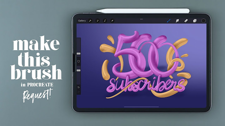 Create Round 3D Brush (Monoline & Taper) in PROCREATE
