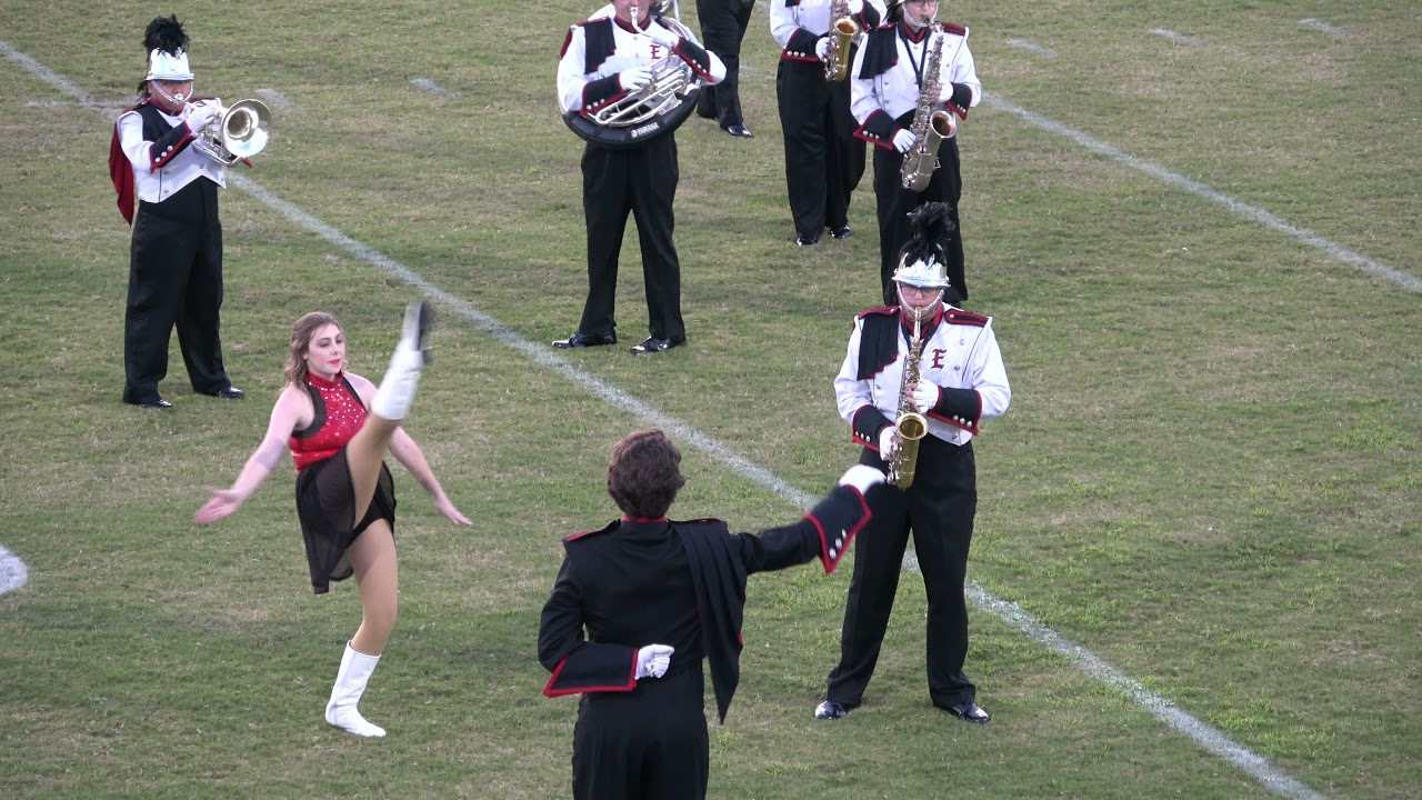 Elkmont High School Marching Band performs Queen at EHS