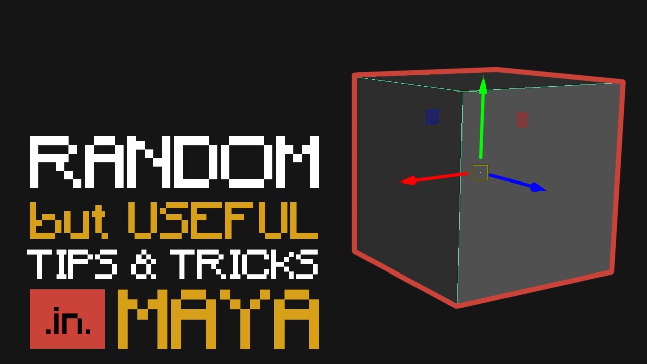 Random useful TIPS and TRICKS in MAYA - YouTube