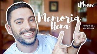 TRUCO DEL WHATSAPP PARA IPHONE | ¿ALMACENAMIENTO INTERNO LLENO | LIBERA MEMORIA | Alohapps