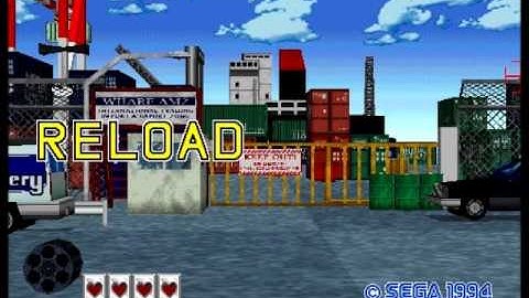 Virtua Cop (Arcade) - Attractive demonstration + Intro