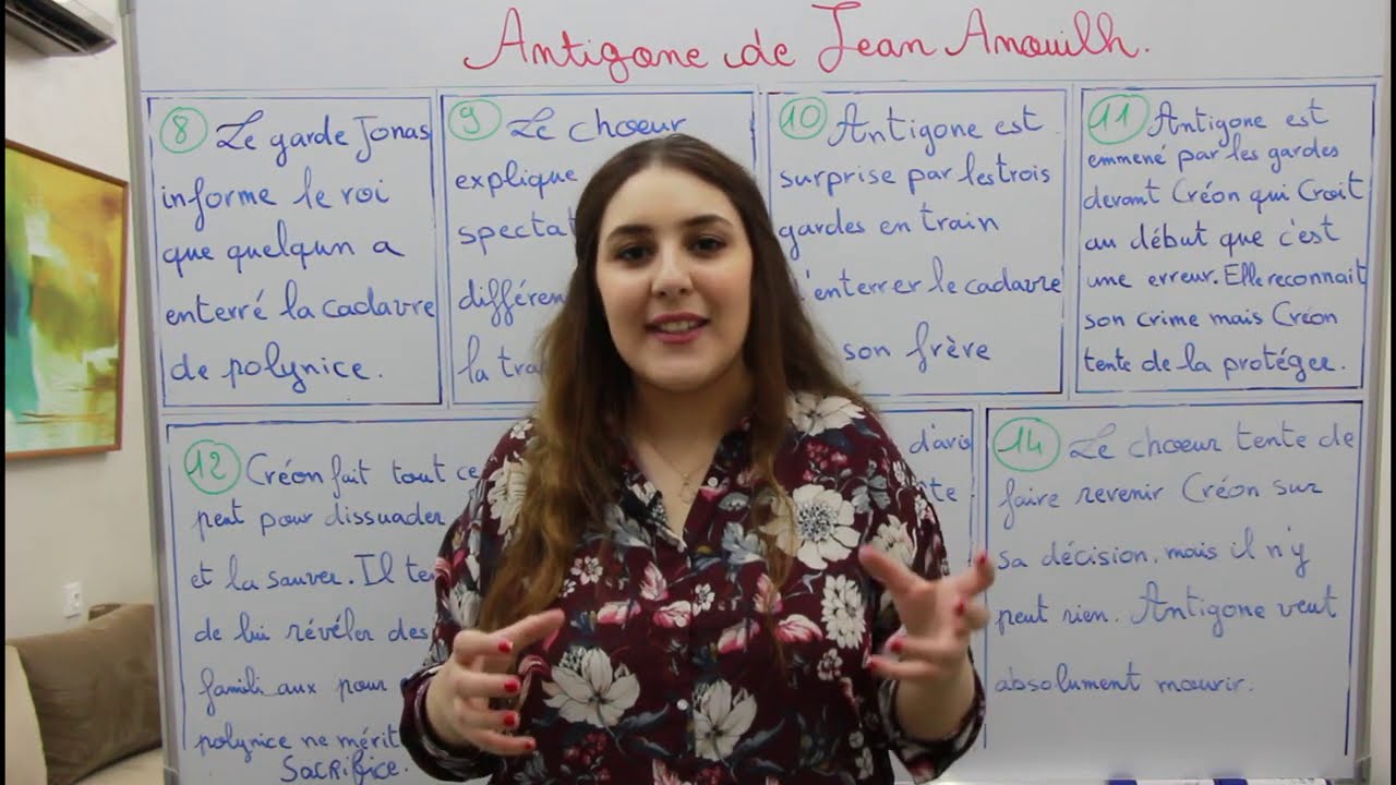 Antigone de Jean Anouilh scène 8-14 1bac