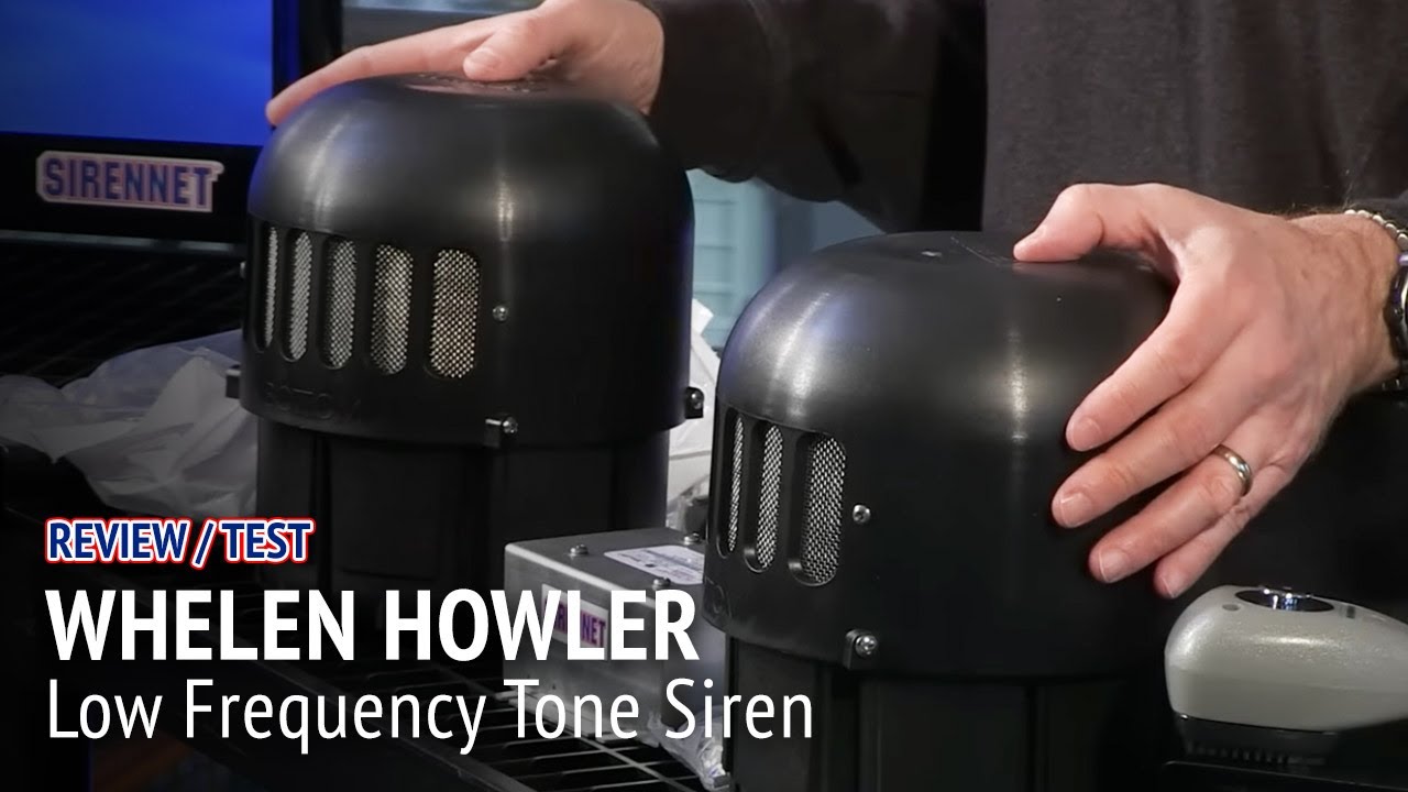 Whelen Howler Low Frequency Siren Patrol Car Test Drive