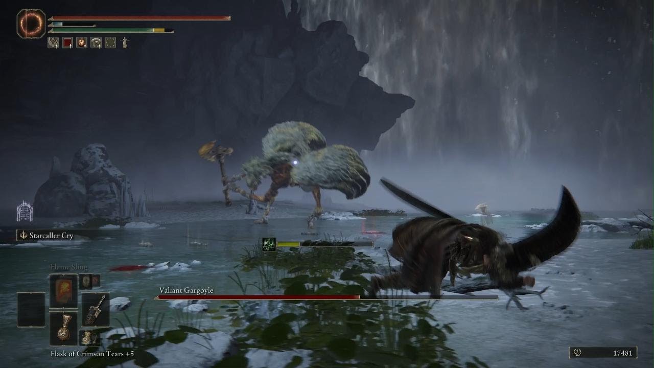 When you realize the Valiant Gargoyle Boss is a gank fight - Elden Ring