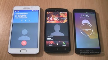 Incoming call&Outgoing call at the Same Time Samsung Note Android 11+Nexus 5 Ubuntu touch+HTC One X