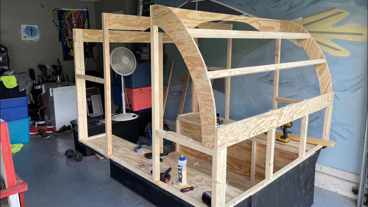 Homemade Truck Camper Part 2 Framing The Structure YouTube Homemade Truck Camper Part 2 Framing The Structure YouTube