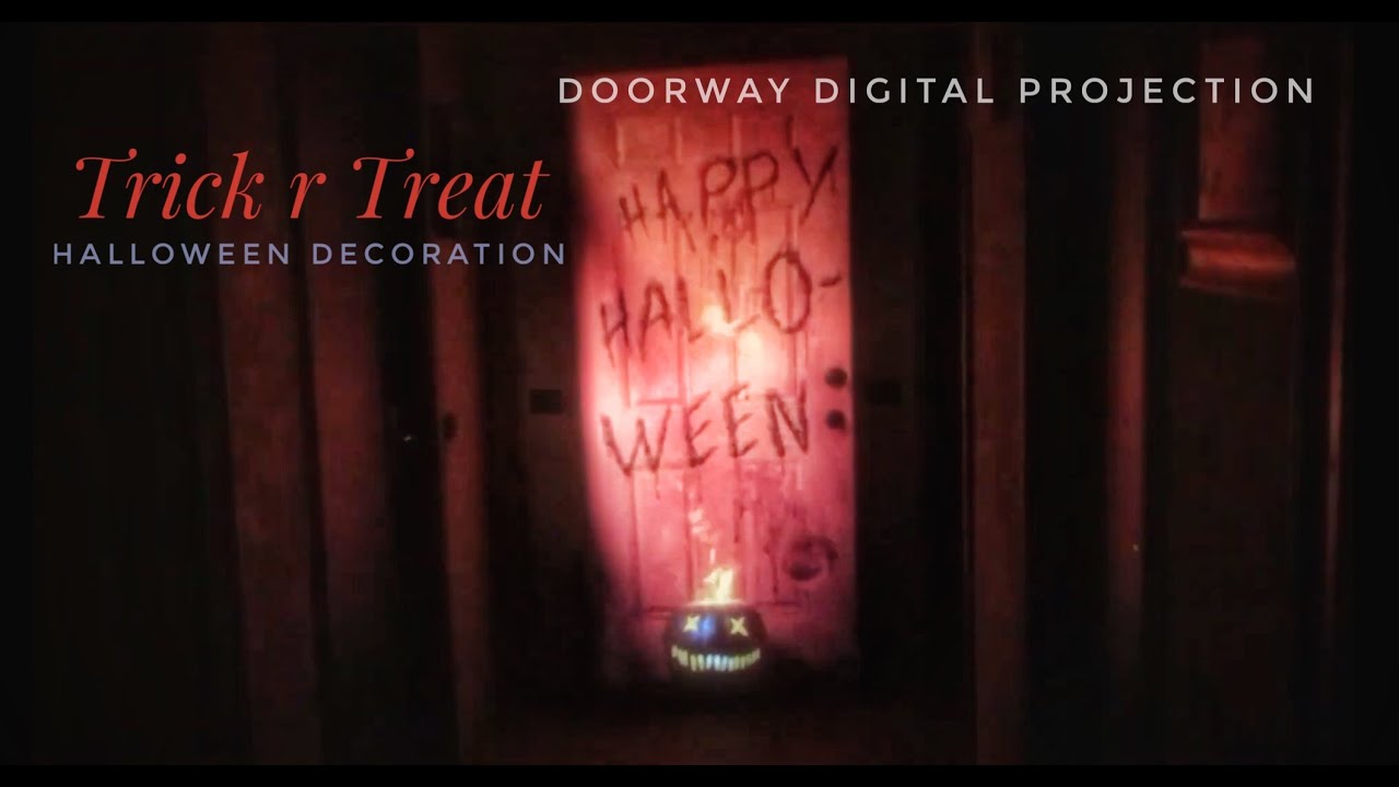 AtmosFX Trick r Treat - Halloween doorway hollusion projection - YouTube
