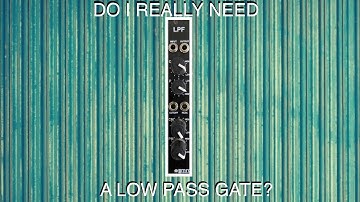 MRG Synths LPF: a 24 db low pass filter acting as a low pass gate!