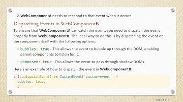 How to Catch Custom Events in Web Components
