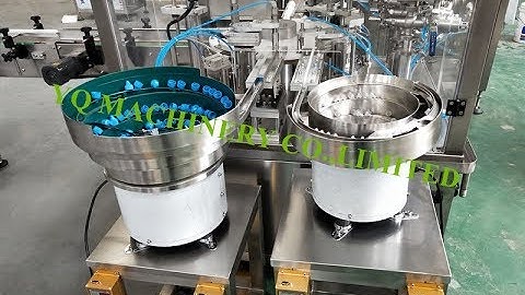 cap scrambling bowl for rotary small bottles filling stoppering and capping machine