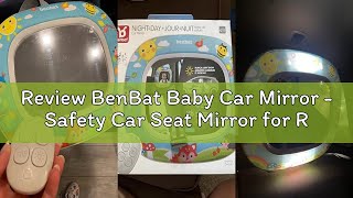 Review BenBat Baby Car Mirror - Safety Car Seat Mirror for Rear Facing Infant - Shatterproof Clear W