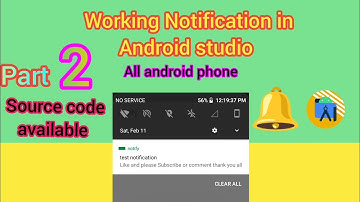 How to #make working 😍 #Notification 👍 and clicked in #aide or #androidstudio #foryou