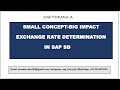CONCEPT 70- SMALL CONCEPT- BIG IMPACT || EXCHANGE RATE FOR EXPORT SALES || SAP SD || SAP FORMULA ||