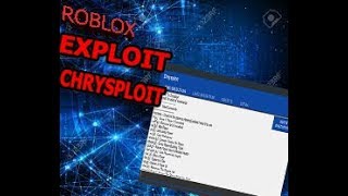 ✅[ NEW INSANE ROBLOX EXPLOIT]✅ ⚡CHRYSPLOIT WITH MANY CMDS, JUMP/SPEED,KILL OTHERS ⚡YOU NAME IT.
