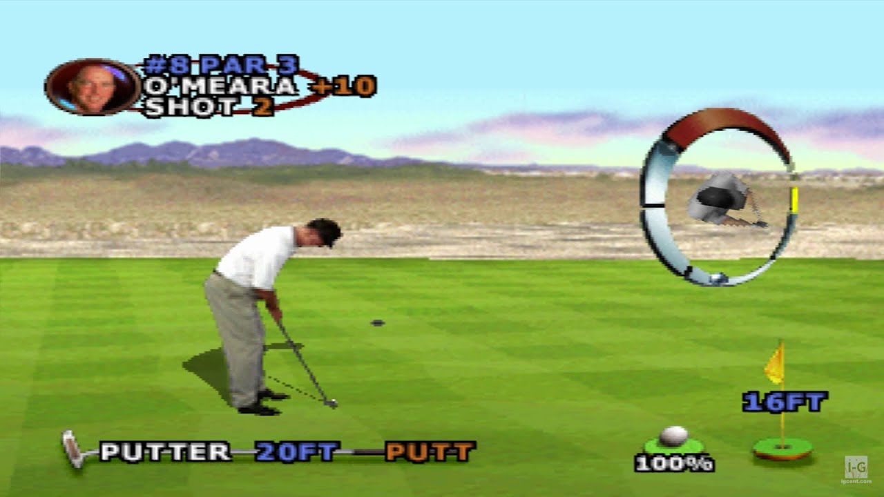 Tiger Woods PGA Tour 2000 PS1 Gameplay (4K60fps) YouTube