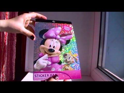 Обзор Наклейки Минни Маус 200 штук Mini mouse sticker pad