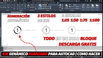 EJE DINÁMICO AVANZADO | BLOQUE DINÁMICO GRATIS PARA AUTOCAD