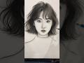 How to Make Girl Hair Sketch Easily ❤️ #sketch #art #shorts