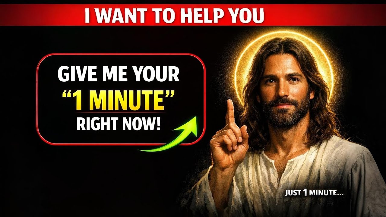 🛑 GOD SAYS: GIVE ME JUST 1 MINUTE RIGHT NOW! 👆 GOD’S MESSAGE TODAY | GOD’S MESSAGE NOW 🙏
