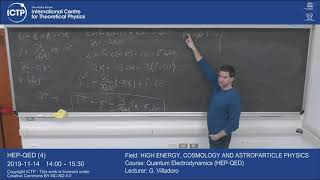Quantum Electrodynamics (HEP-QED) Lecture 4