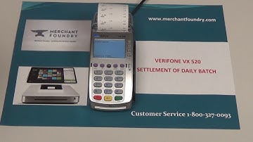 VX520 - how to settle daily batch