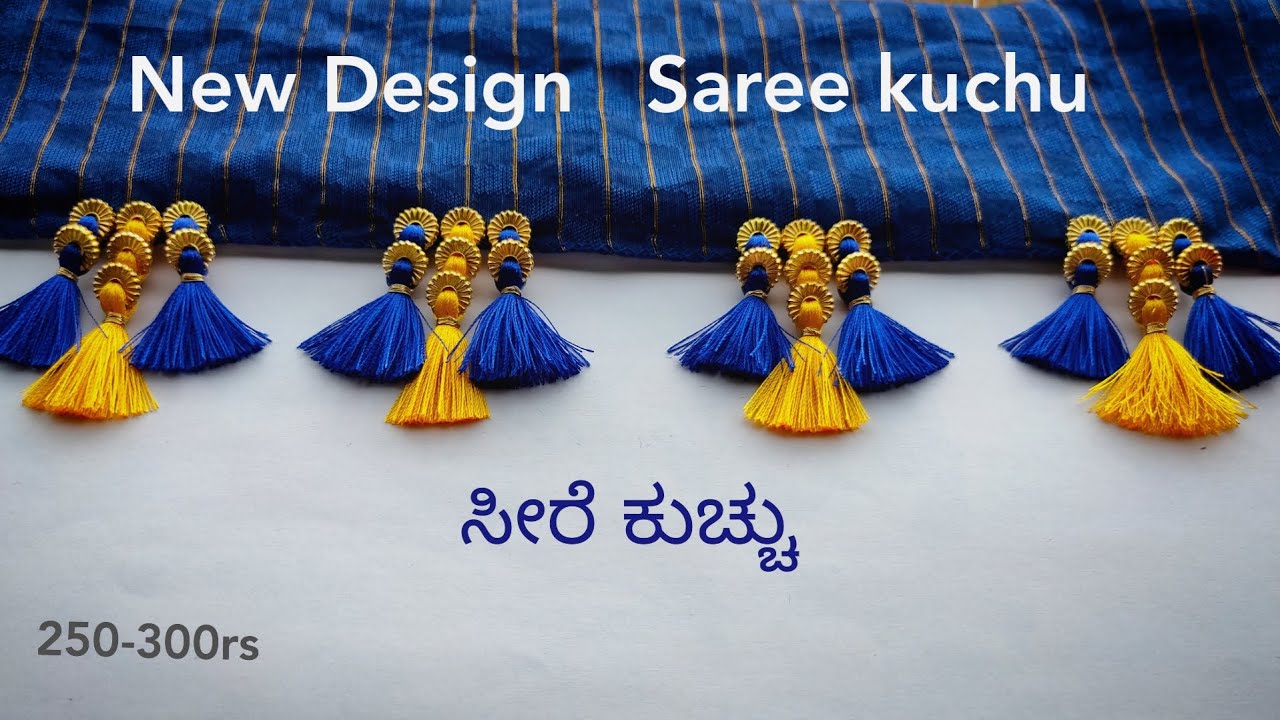 Totally new saree kuchu design || Design #195 || ಸೀರೆ ...