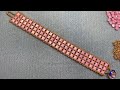 Tila Bracelete 💎 Tutorial passo a passo #beadedbracelet #beadingtutorial