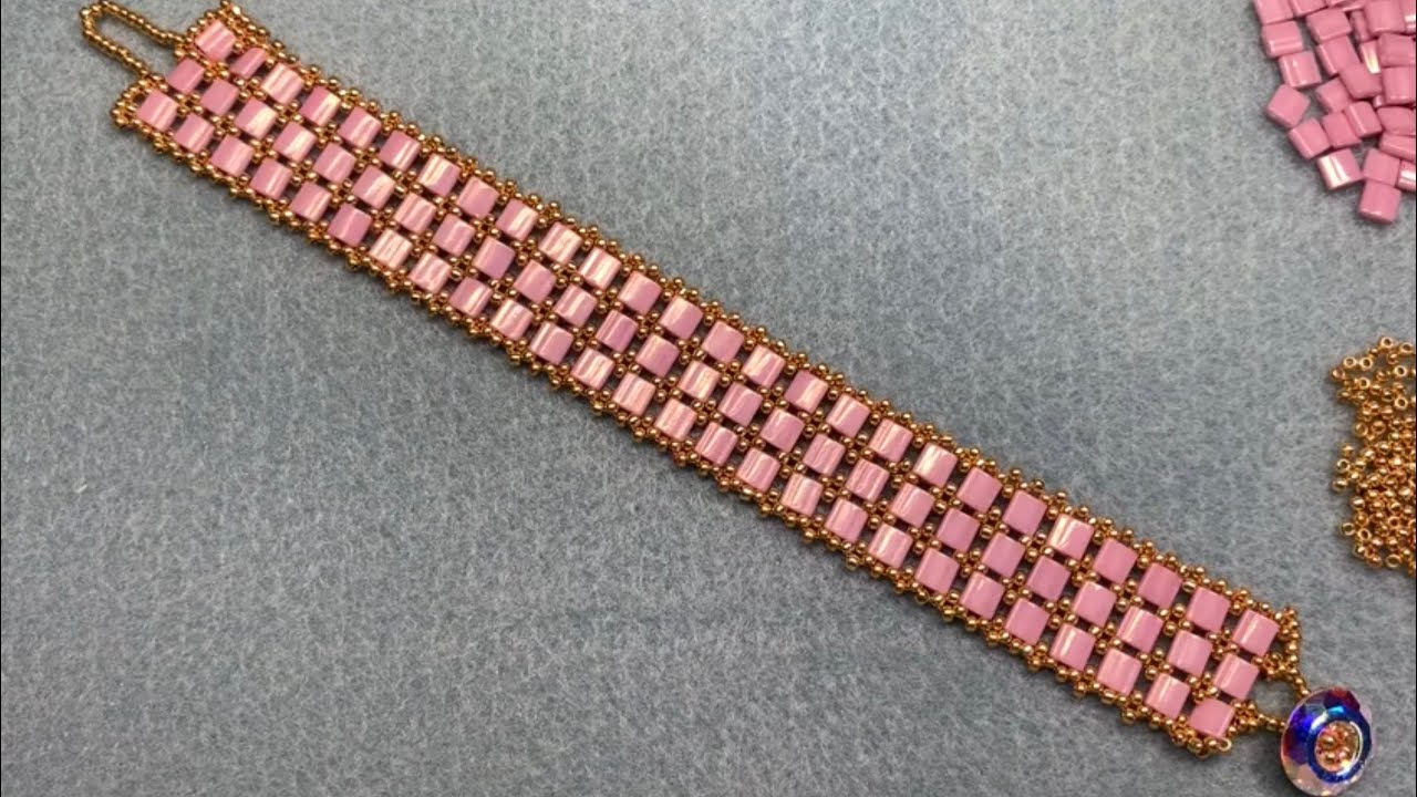 Tila Bracelete 💎 Tutorial passo a passo #beadedbracelet #beadingtutorial