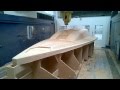 Marine boat deck model milling