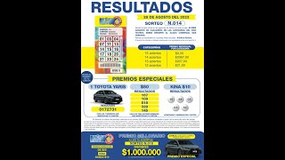 Sorteo nro 14 kino Tachira 28 08 23